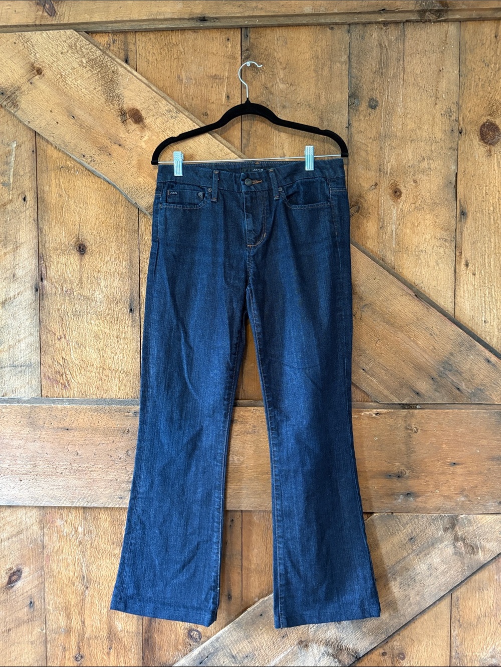 Joe's Jeans Muse Flare Dark Indigo Blue Denim Stretch Jeans W28 93JT5790